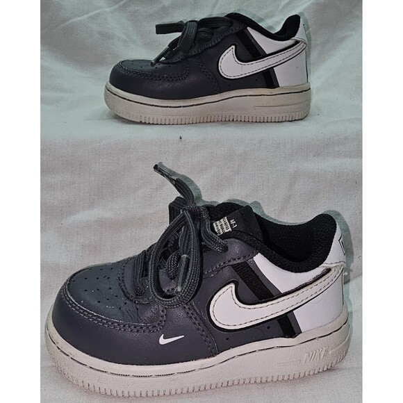 Nike Air Force 1 Toddler Sneakers – Size 6C, Dark Gray/White - Picture 2 of 8